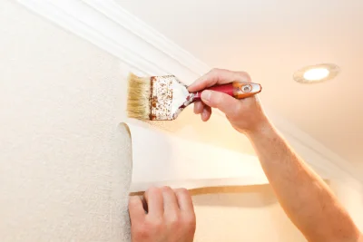 Pose de papier peint à Prinçay — revêtements muraux et toiles de verre